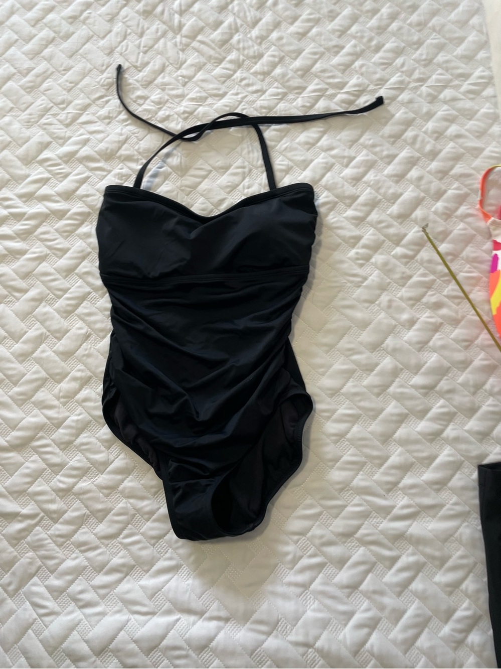 Time and Tru Black Girls' One-Piece Swimsuit